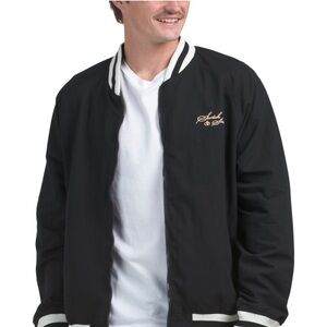 Scotch and Soda Designer Men's Reversible Black Bomber Jacket